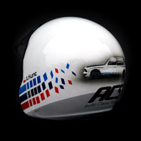 airbrush aerograf kask rajdowy kartingowy helmet race bmw m3 acs