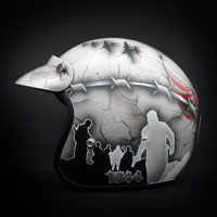 airbrush aerograf custom painting motor rocc kask motocyklowy patriotyczny polska poland patriotic pw powstanie warszawskie warsaw rising rise helmet motorcycle