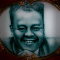 airbrush aerograf malowanie portret blues Fats Domino 