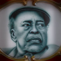 airbrush painting portrait blues star James Cotton