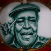 airbrush aerograf malowanie portret blues James Cotton