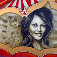 airbrush aerograf graffiti claudia cardinale portrait portret