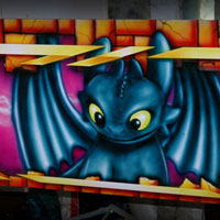 airbrush aerograf attraction carrousel karuzele rollercoaster bobovka how to train your dragon defenders of berk dragons dragon nest