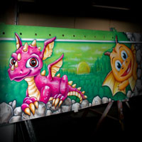 airbrush carousel dragon bobovka