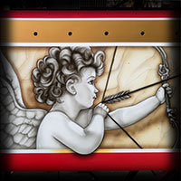 cupidyn painted on carousel airbrush