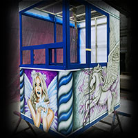 ferris wheel airbrush painting continentalwheel casse fairy and unicors