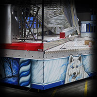 ferris wheel airbrush painting continentalwheel fasades attraction
