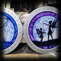 ferris wheel airbrush painting continentalwheel fairies on wheels decoration