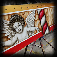 aerografia na karuzelach, motywy anio�k�w