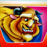 airbrush aerograf painting karuzela ferris wheel disney bajka bestia