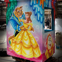 airbrush aerograf attraction karuzele pikna i bestia beauty and beast casse