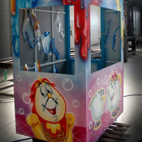 airbrush aerograf attraction carrousel karuzele pikna i bestia beauty and beast casse