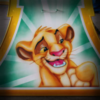 airbrush aerograf attraction carrousel karuzele  bajki disney