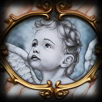 airbrush boy angel with wings