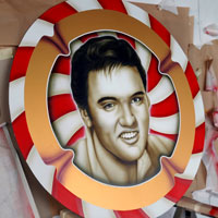 airbrush aerograf graffiti elvis presley portret