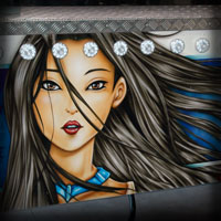 airbrush attraction painting love stories pocahontas disney