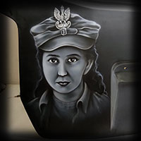 aerograf airbrush danuta siedzikowna INKA portret
