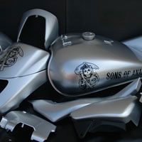 aerograf graffiti sons of anarchy on suzuki intruder 1.8