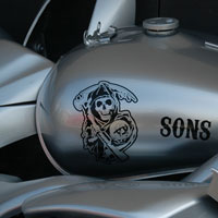 aerograf graffiti sons of anarchy on suzuki intruder 1.8