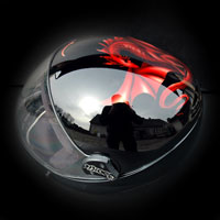 airbrush malowanie aerografem kask spadochronowy skydiving helmet G3 Cookie smok dragon