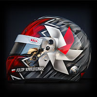 airbrush abstract racing theme on helmet