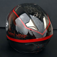 airbrush aerograf black wolf naxa helmet 