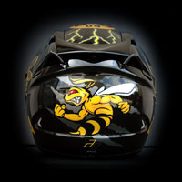 airbrush aerograf kask helmet motorcycle Scorpion Dortmung BVB bee wasp pszczoa