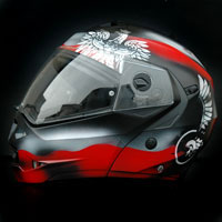 custompainting helmet caberg poland