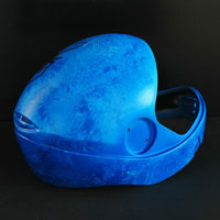 airbrush aerograf helmet ice effect zamrozenie lod