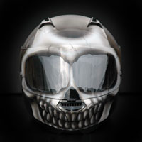 airbrush malowanie aerografem kask czacha skull effect nolan