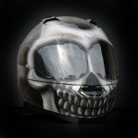 airbrush malowanie aerografem kask czacha fullface nolan