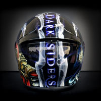 airbrush aerograf kask helmet nxr darksiders game war death skull art wojna mier gra 