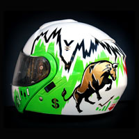 airbrush aerograf kask helmet Shoei Neotec gielda stock hossa forex money bull 