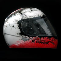 airbrush helmet hjc is-16 poland patriotic