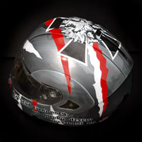 airbrush malowanie aerografem kask patriotyczne husaria