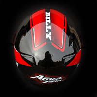 airbrush malowanie aerografem kask helmet shoei qwest honda africa twin