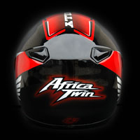 airbrush malowanie aerografem kask helmet shoei qwest honda africa twin