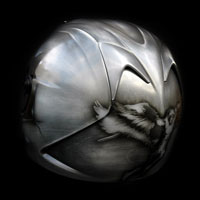 airbrush aerograf kask motocyklowy metal micha archanio michael archangel