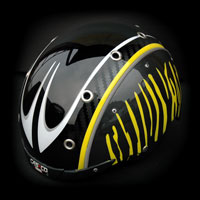 airbrush helmet ski casco carbon wintersport 