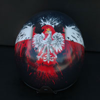 aerograf airbrush patriotyczny kask polska