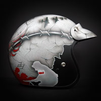 airbrush aerograf custom painting motor rocc kask motocyklowy patriotyczny polska poland patriotic pw powstanie warszawskie warsaw rising rise helmet motorcycle