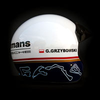 airbrush aerograf kask rajdowy race porsche rothmans 8 torw