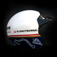 airbrush aerograf kask rajdowy race porsche rothmans 8 torw