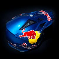 kask crossowy airoh redbull malowanie