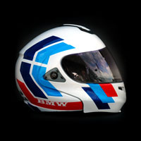 airbrush aerograf malowanie kasku helmet multitec m3 theme bmw