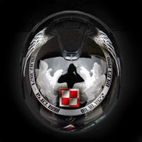 aerograf malowanie kaskw shoei multitec polska patriotyczny