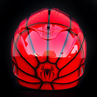 aerograf airbrush red spiderman kask helmet krakow