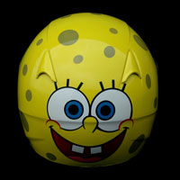 aerograf airbrush yellow HJC spongebob kask helmet trzebinia