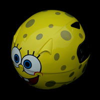 aerograf airbrush yellow HJC spongebob kask helmet trzebinia