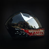 venom helmet fullface airbrushing
